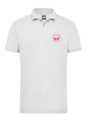 Pánské pracovní tričko Polo "Glass line" bílé