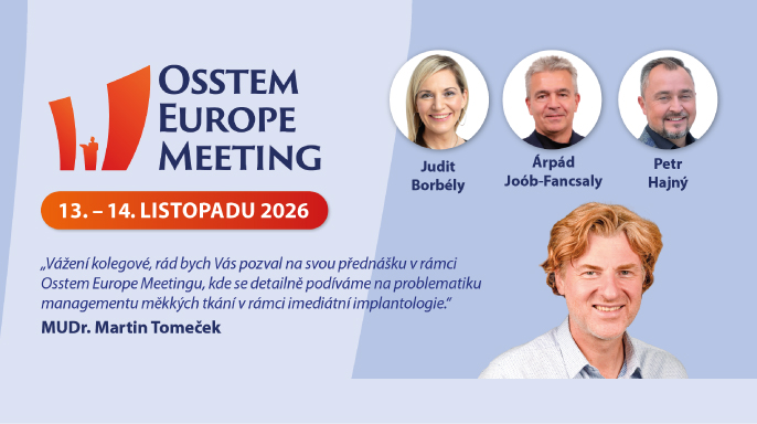 Osstem Europe Meeting 2026 – Prestižní vědecký program je pro české a slovenské účastníky výrazně zlevněný Osstem Europe Meeting 2026 – Prestižní vědecký program je pro české a slovenské účastníky výrazně zlevněný